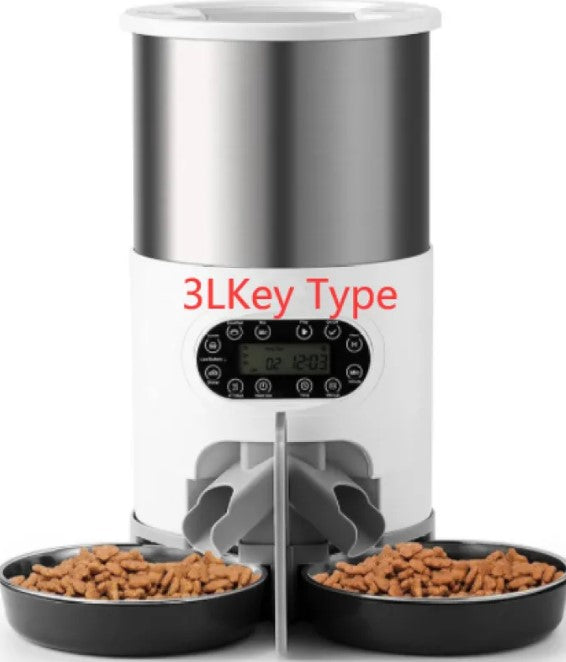 Double Meal Dispenser for Pets - Automatic Dual Feeder