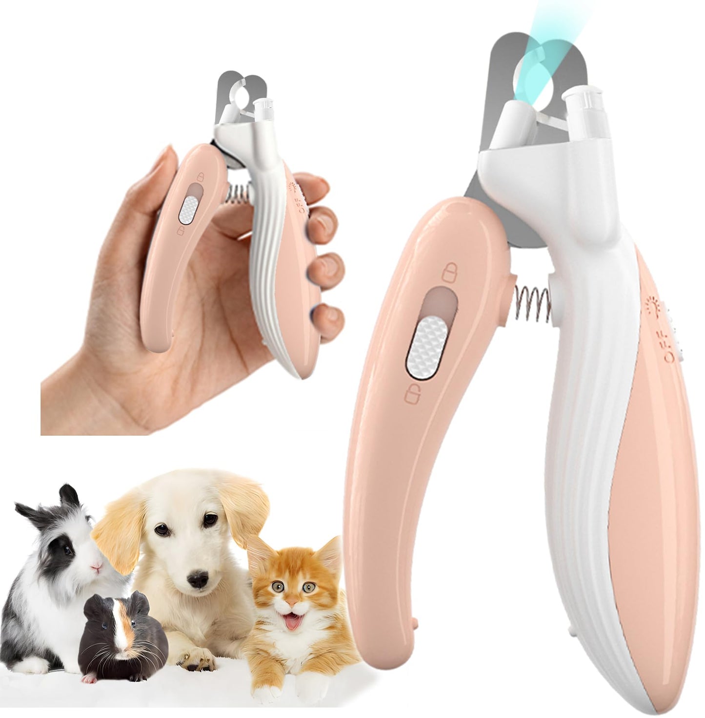 Cat and Dog Nail Clipper with LED Light - Pet Grooming Tool