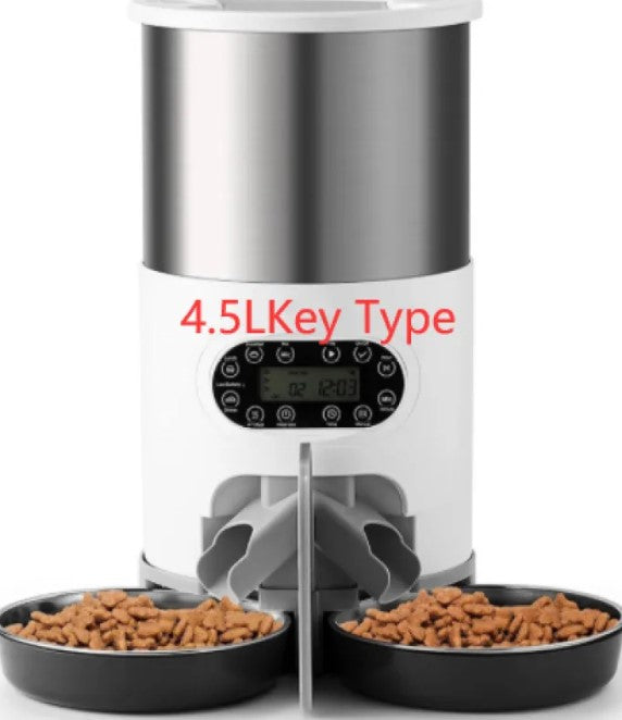 Double Meal Dispenser for Pets - Automatic Dual Feeder