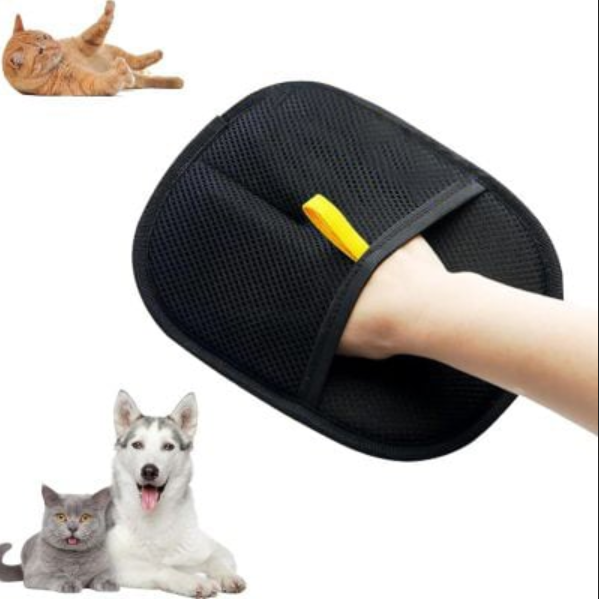 Pet Hair Removal Gloves - Silicone Grooming Mitts for Dogs & Cats