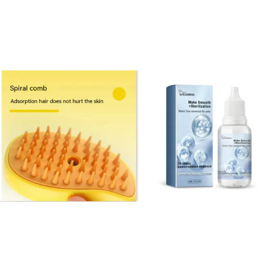 Self Cleaning Pet Brush - Spiral Comb Grooming Tool for Dogs & Cats