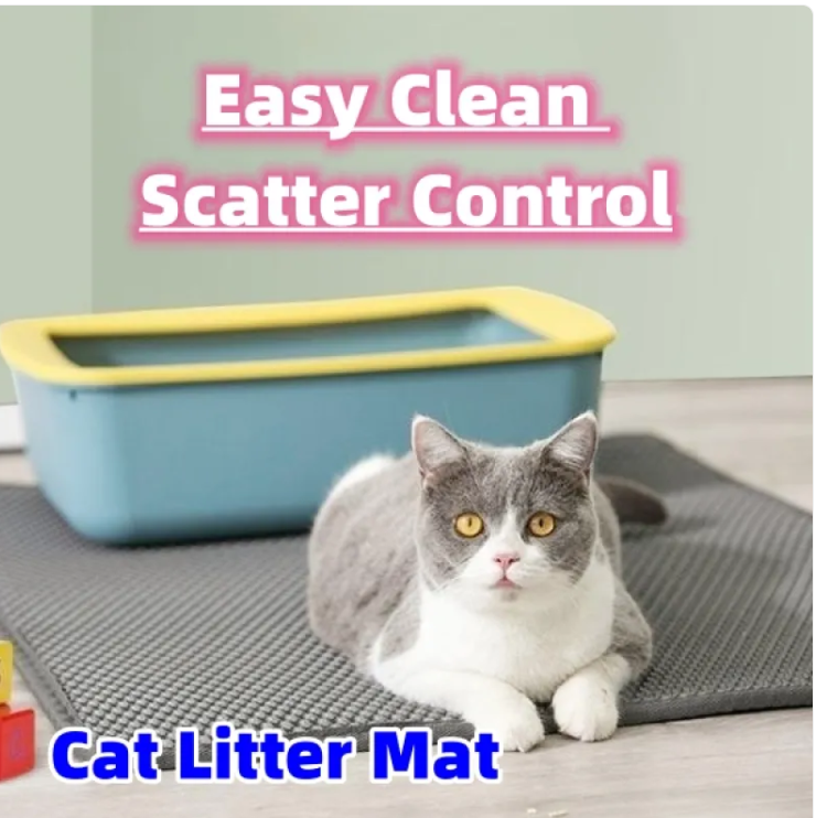 Cat Litter Trapping Mat - Honeycomb Litter Catcher
