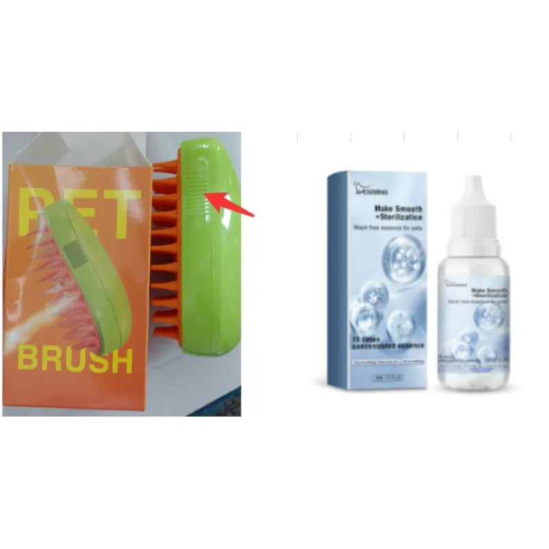Self Cleaning Pet Brush - Spiral Comb Grooming Tool for Dogs & Cats