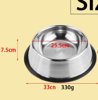 Non-Slip Dual-Use Stainless Steel Pet Bowl