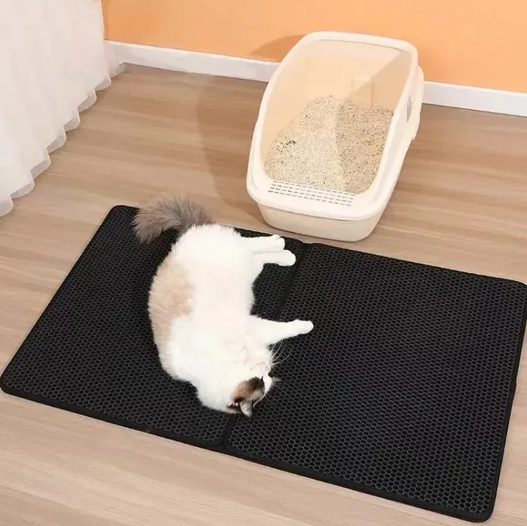 Cat Litter Trapping Mat - Honeycomb Litter Catcher